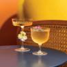 Champagnerbecher Sam Collection Safran geblasenes Glas cl 16