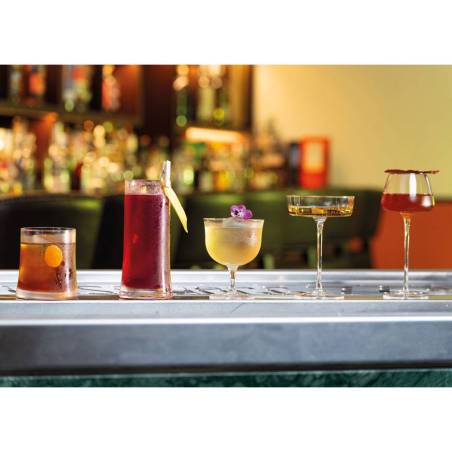 Champagnerbecher Sam Collection Safran geblasenes Glas cl 16