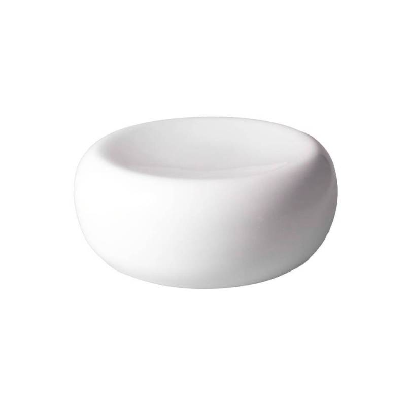 Velvet white porcelain round podium riser cm 10