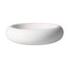 Velvet pillow bottom plate in white porcelain 22 cm