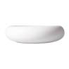 Plat à coussin en porcelaine blanche Velours 22 cm