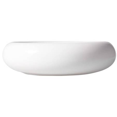 Plat à coussin en porcelaine blanche Velours 28 cm