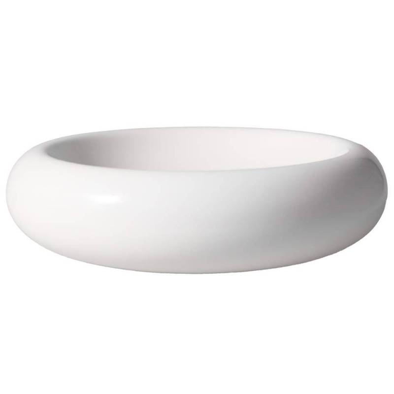 Plat à coussin en porcelaine blanche Velours 28 cm