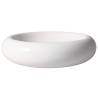 Plato de porcelana blanca con cojín de terciopelo 28 cm