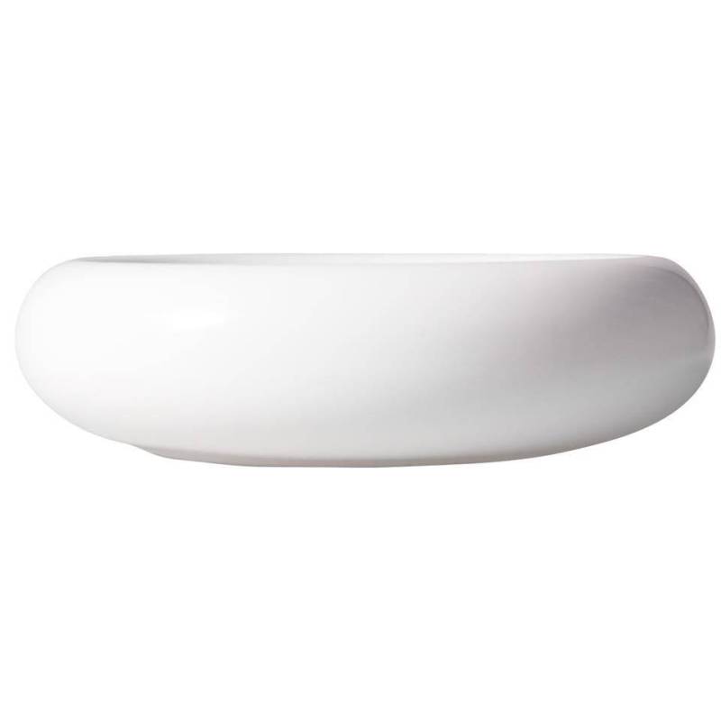 Plato de porcelana blanca con cojín de terciopelo 28 cm