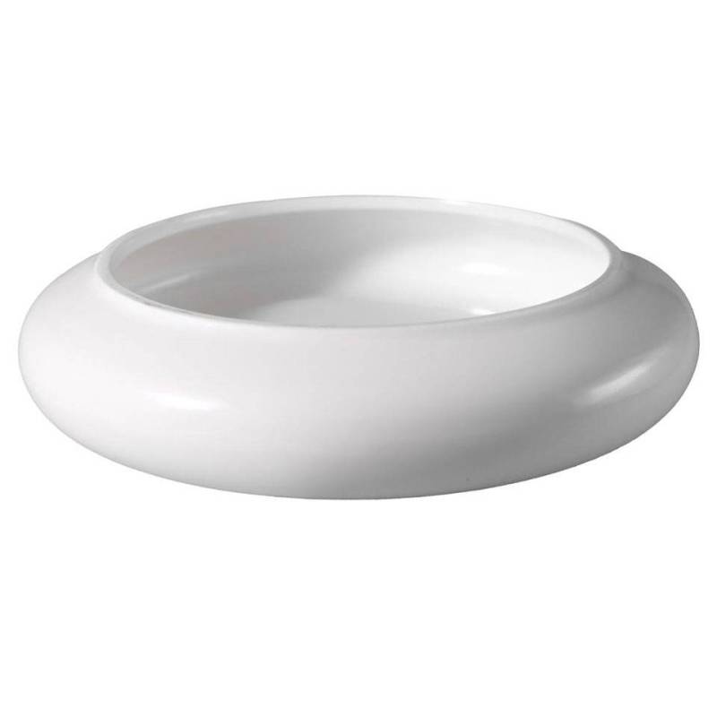 Plat à coussin en porcelaine blanche Velours 28 cm