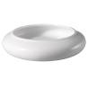 Plato de porcelana blanca con cojín de terciopelo 28 cm
