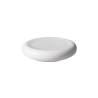 Plato cojín terciopelo porcelana blanca cm 15,5