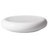 Porcelaine blanche Plaque de coussin en velours 22,5 cm