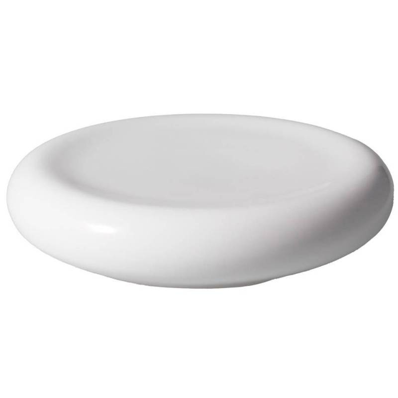 White porcelain Velvet pillow top dish 27 cm