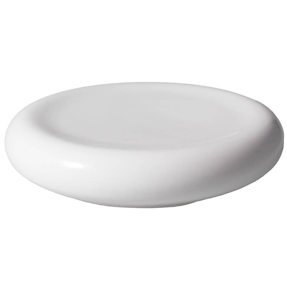 White porcelain Velvet pillow top dish 27 cm