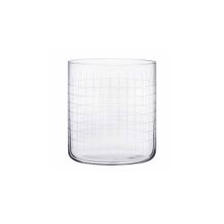 Bicchiere rocks Finesse Dec Nude in vetro decorato cl 30