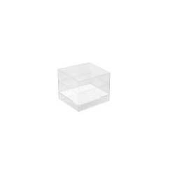 Transparent ps square cup cl 6