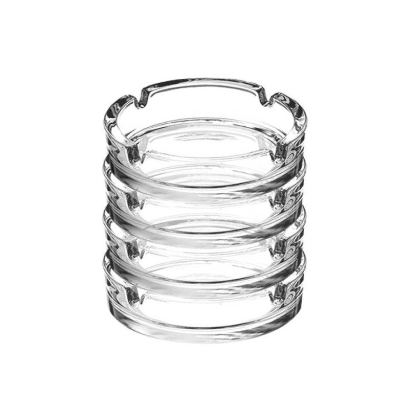 Stackable glass ashtray cm 10.7