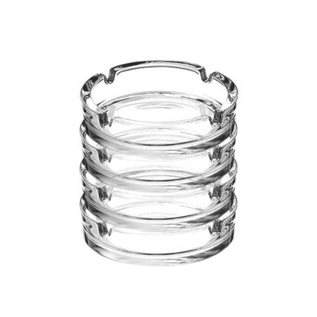 Stackable glass ashtray cm 10.7