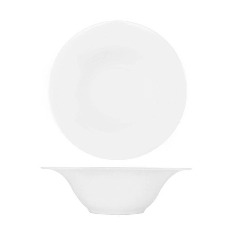 Jupiter pasta bowl in white porcelain 27 cm