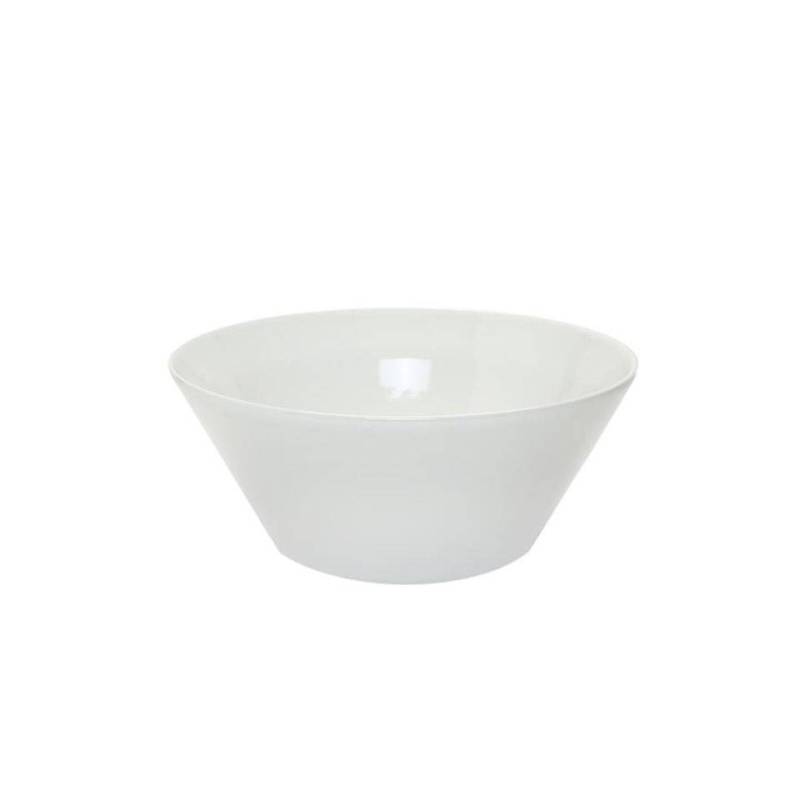 Saladier conique en porcelaine blanche Napoli 20 cm