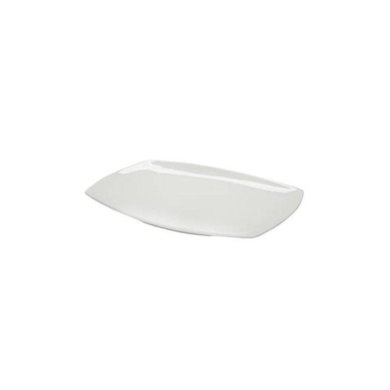 Rectangular white porcelain Plates tray 21x15 cm