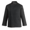 Veste de chef confortable en polyester et coton noir XXXXXL