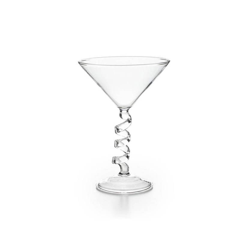 Torchon mundgeblasenes Glas Martiniglas cl 28