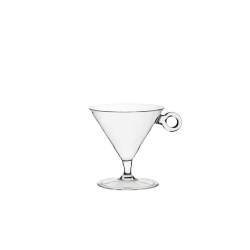 Mini coppa aperitivo Mini Aperitif con anello porta cucchiaino 100% Chef in vetro cl 11