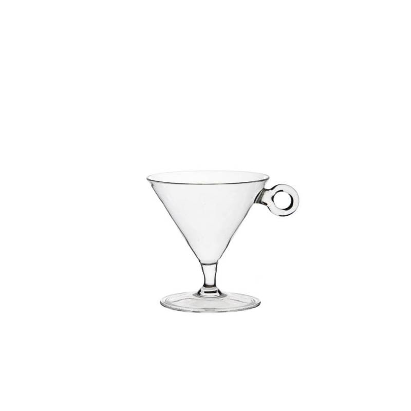 Mini coppa aperitivo Mini Aperitif con anello porta cucchiaino 100% Chef in vetro cl 11