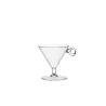 Mini copa de aperitivo con anillo portacucharas 100% vidrio Chef cl 11