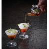 Mini Aperitif Becher mit Löffelhalter Ring 100% Chef Glas cl 11