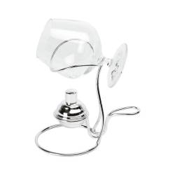 Scaldacognac/brandy in ottone galvanizzato