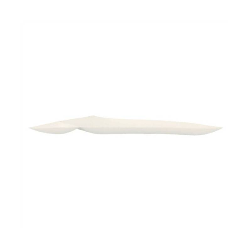 Wasara Bionic 2-compartment tray in white bagasse 26x14.4 cm