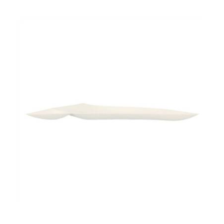 Wasara Bionic Plateau à 2 compartiments en bagasse blanche 26x14.4 cm