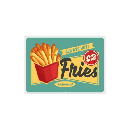 Vintage Fast Food Papier Tischset in verschiedenen Dekoren cm 31x43