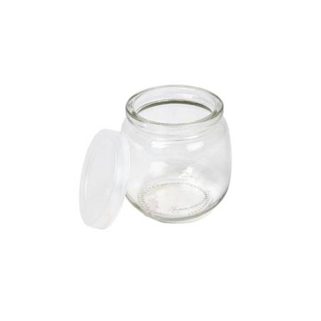 Mini pot en verre Waki avec couvercle en polyéthylène cl 20