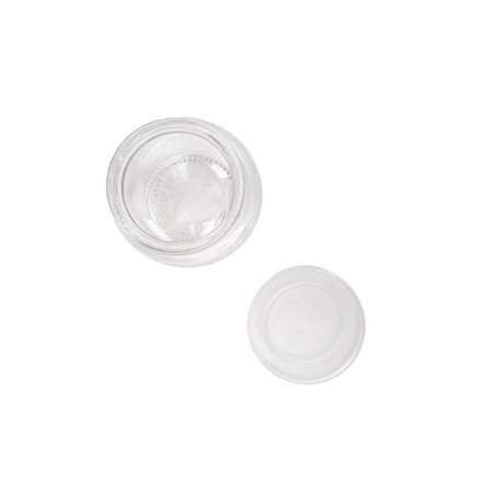 Tarro de cristal mini Waki con tapa de polietileno cl 20