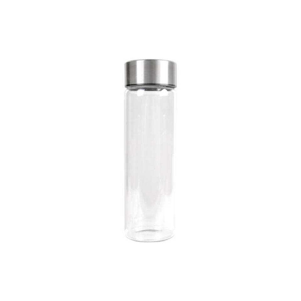 Bouteille d'eau Ginza en verre avec bouchon en acier cl 50