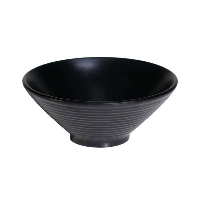 Black melamine conical cup cm 23