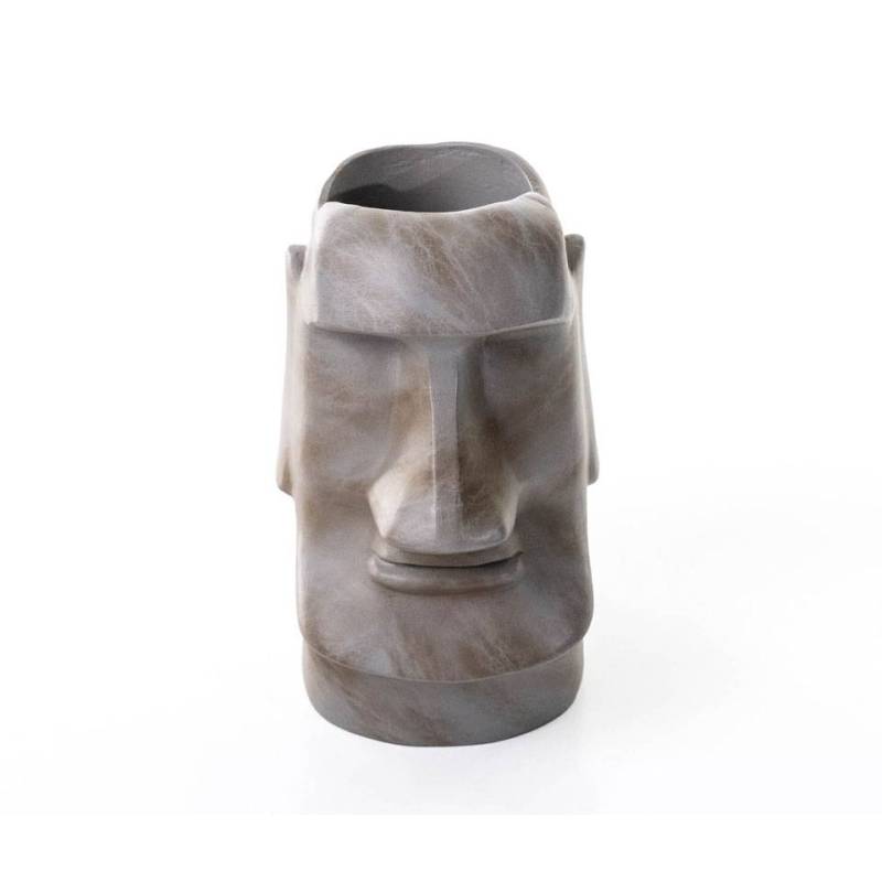 Resin glass holder with glass Grey Moai 100% Chef cl 30