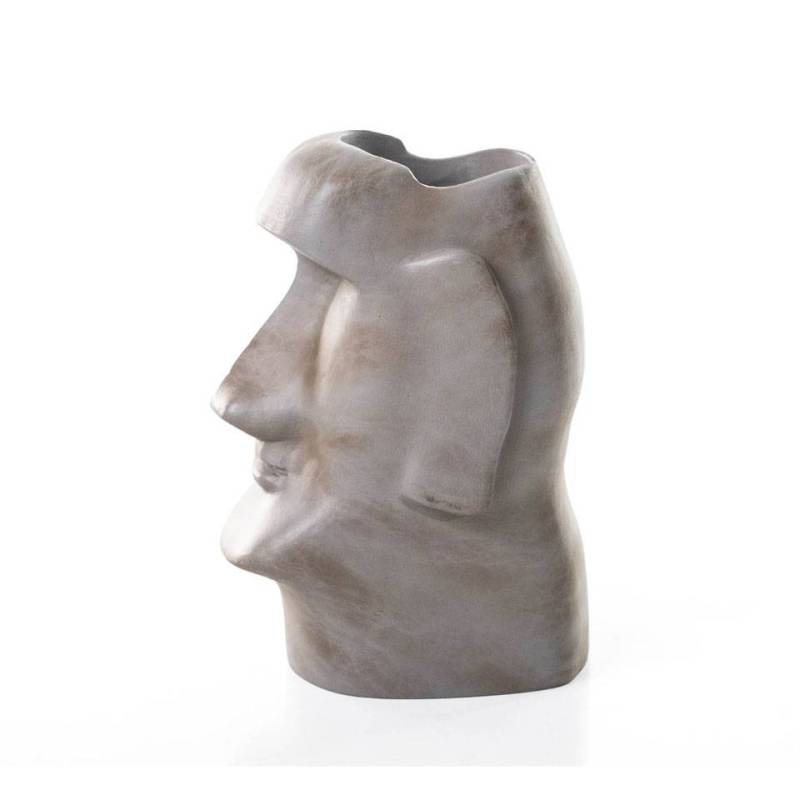 Harz Glashalter mit Glas Grau Moai 100% Chef cl 30