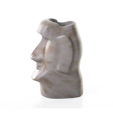 Resin glass holder with glass Grey Moai 100% Chef cl 30