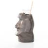 Resin glass holder with glass Grey Moai 100% Chef cl 30